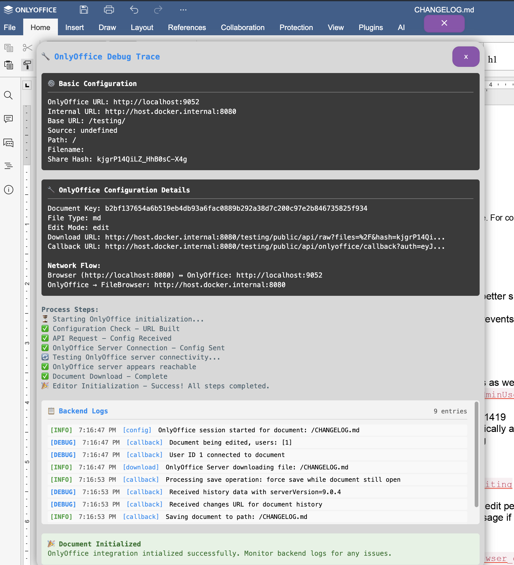Debug Mode Example